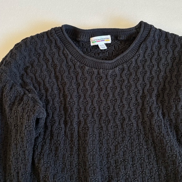 Cotton Country Textured Chunky Knit Pullover Sweater Size - Picture 8 of 13